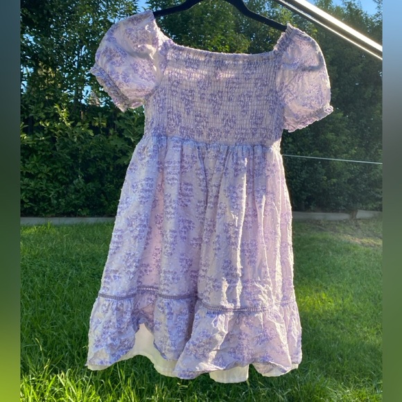 JOIE Lavender Floral Kids Dress Size 10 Girls - Picture 8 of 11